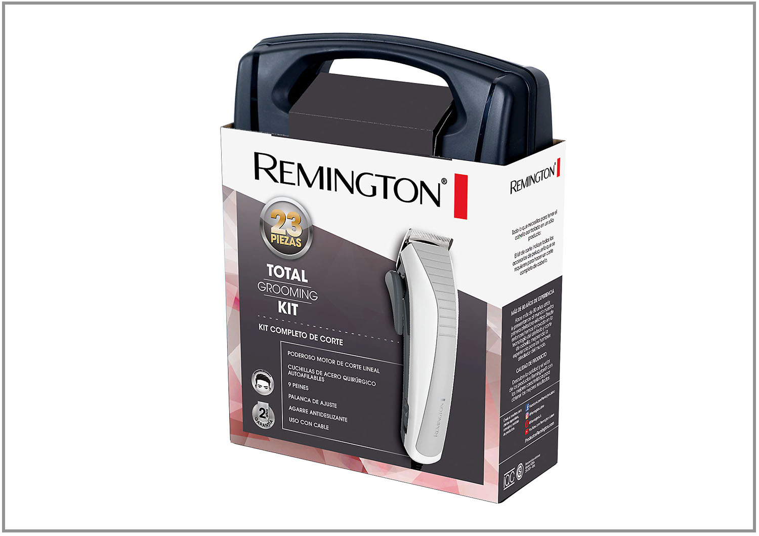 Cortador REMINGTON HC4050 de cabello 23 piezas Blanco